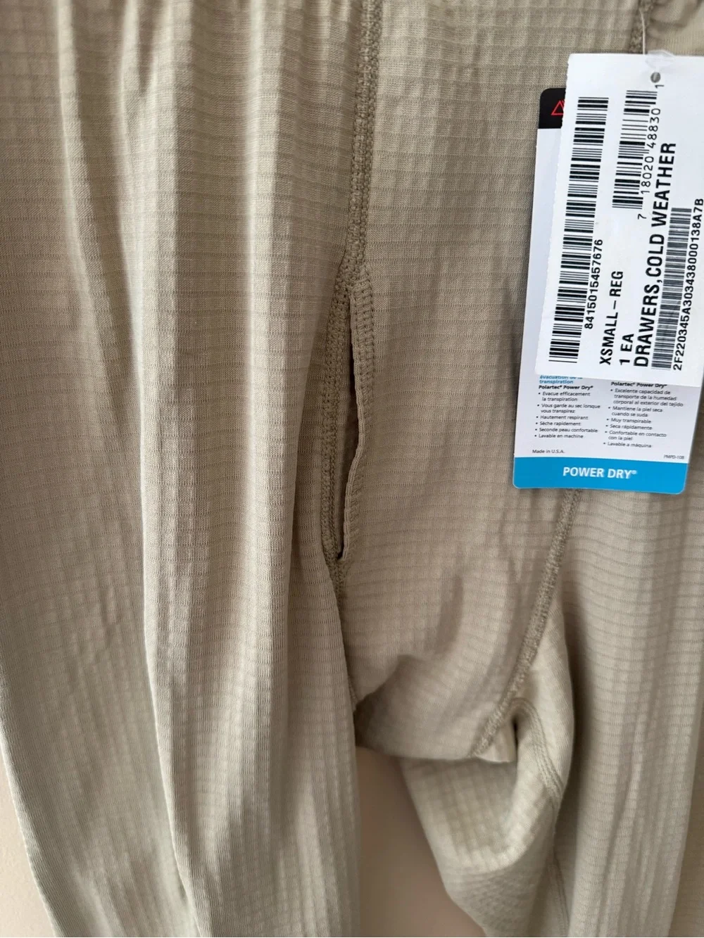 Polartec Waffle Thermal Pants Military size men’s XS NwT